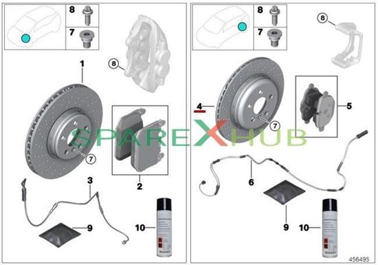 Picture of Brake Disc, Lightweight, Vented, Perforated, Rear