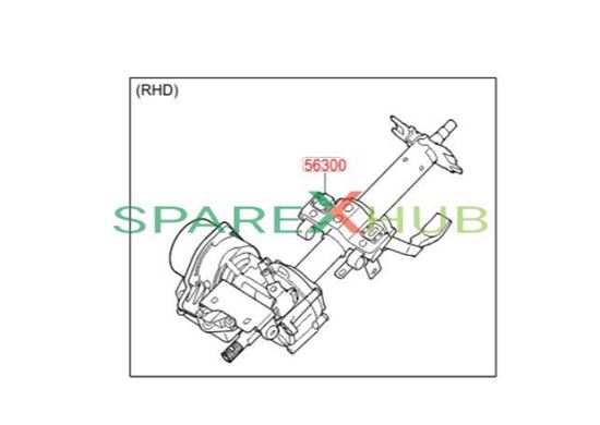 Picture of Xd Column & Shaft Assembly -Steering
