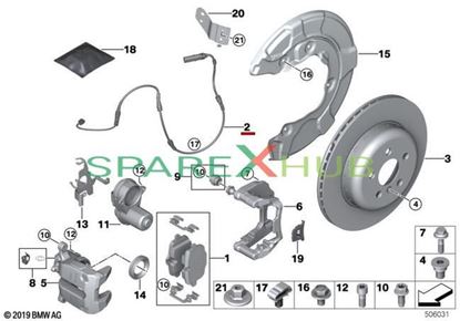 Picture of Brake Pad Sensor, Rear