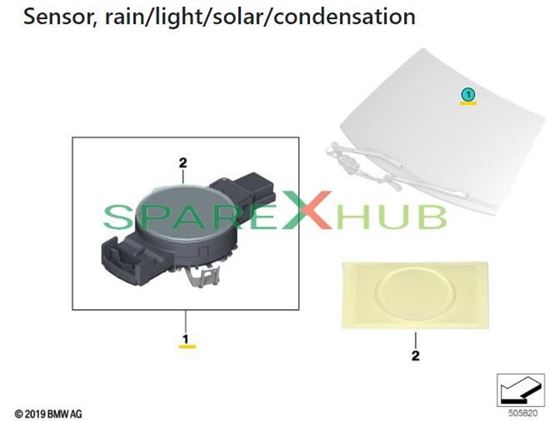 Picture of Sensor Rain/Light/Solar/Misting Over Hud