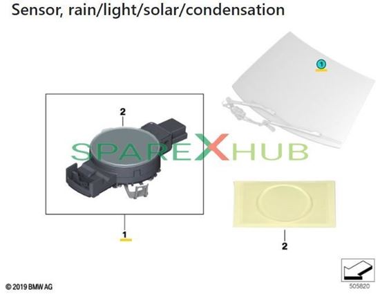 Picture of Sensor Rain/Light/Solar/Misting Over Hud