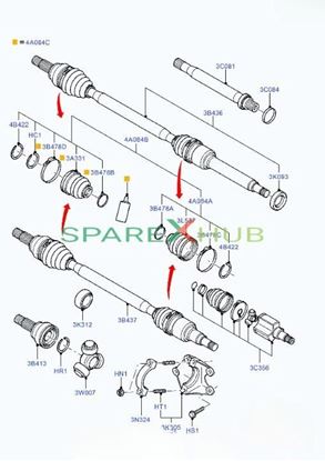 Picture of Shaft & Universal Joint Assy, LH