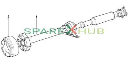 Picture of Drive shaft assy five speed gearbox